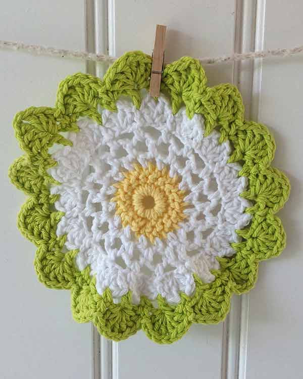 Sunny Days Dishcloths Crochet Pattern - Maggie's Crochet