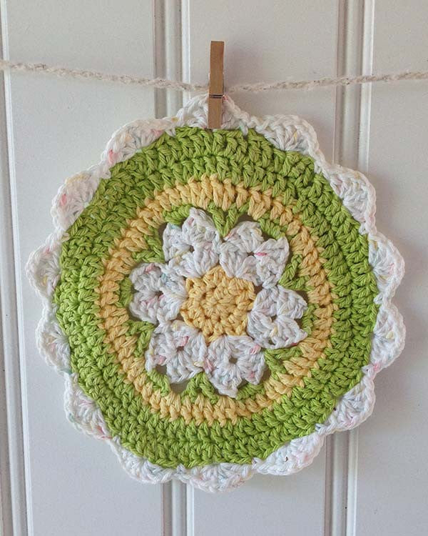 Sunny Days Dishcloths Crochet Pattern - Maggie's Crochet