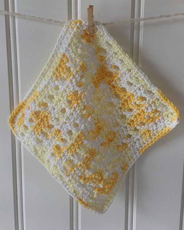 Sunny Days Dishcloths Crochet Pattern - Maggie's Crochet