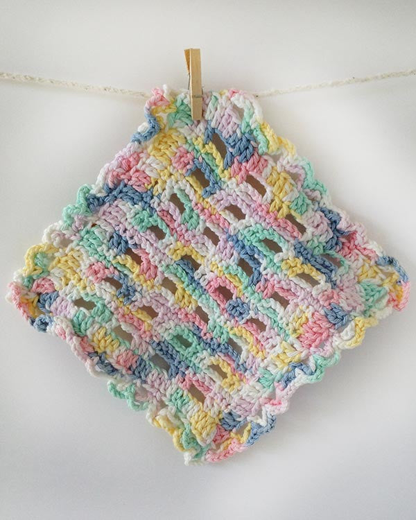 Variegated Dishcloth Set Crochet Pattern - Maggie's Crochet