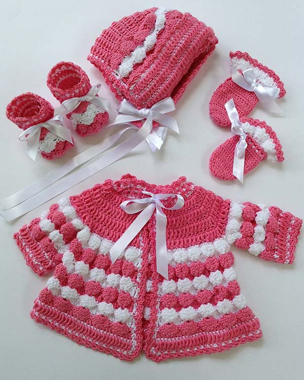 Vintage Puff Shell Layette Crochet Pattern– Maggie's Crochet