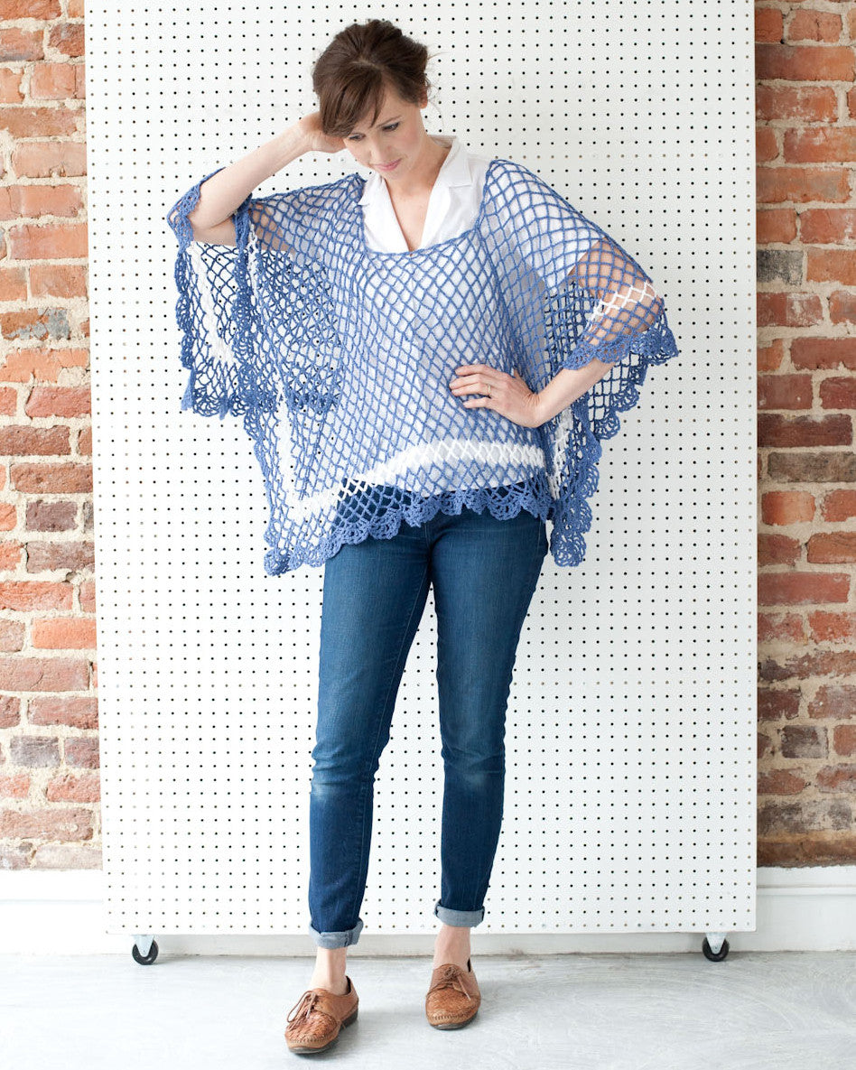 Sea Breeze Poncho Crochet Pattern - Maggie's Crochet