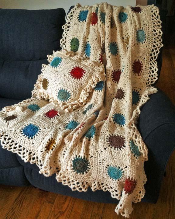 "You're My Universe" Afghan & Pillow Set Crochet Pattern - Maggie's Crochet