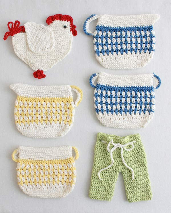 Old Fashioned Potholders Set 2 Crochet Pattern - Maggie's Crochet