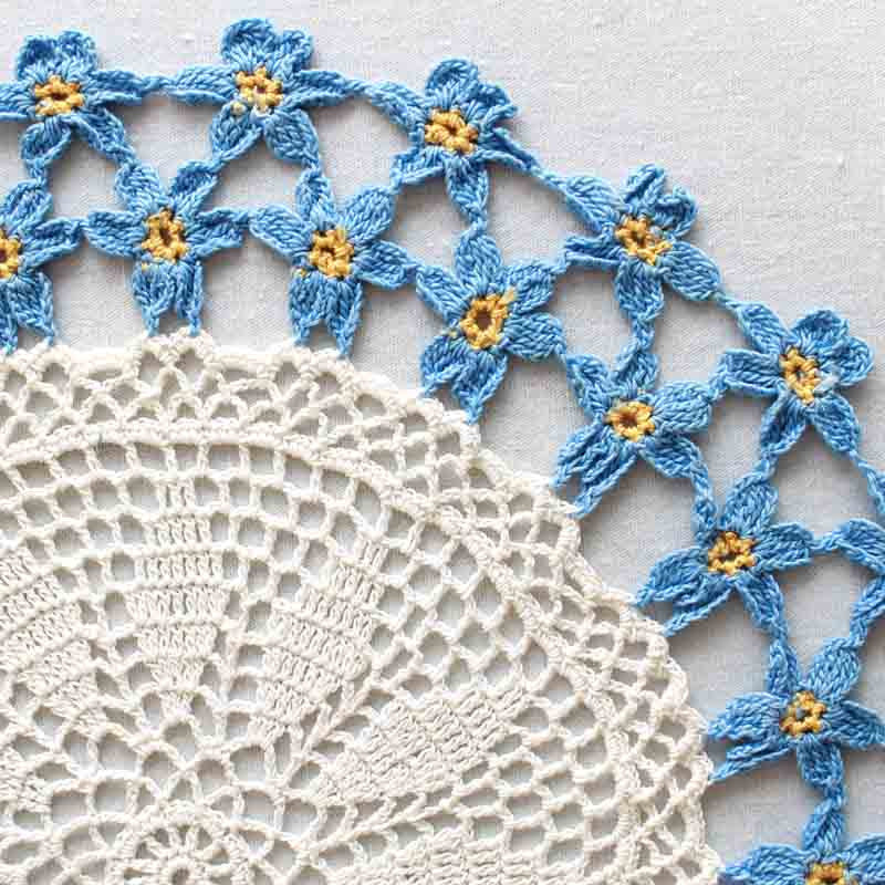 Forget-Me-Not Doily Crochet Pattern - Maggie's Crochet