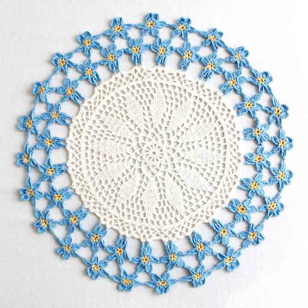 Forget-Me-Not Doily Crochet Pattern