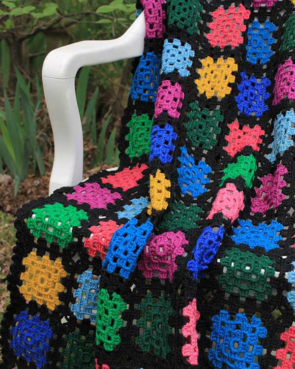 Simple Stash-Buster Granny Throw Crochet Pattern - Maggie's Crochet