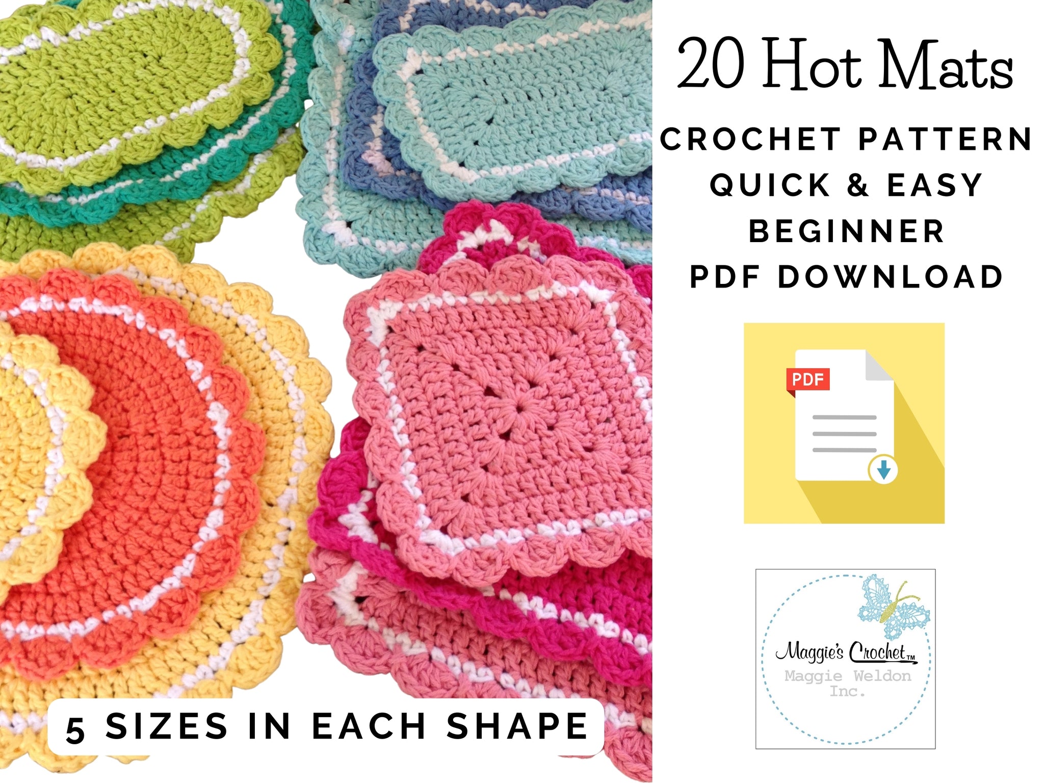 17 Hot Pad Patterns to Crochet and Sew – Tip Junkie