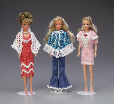 Fashion Doll Wardrobe Crochet Pattern Leaflet - Maggie's Crochet