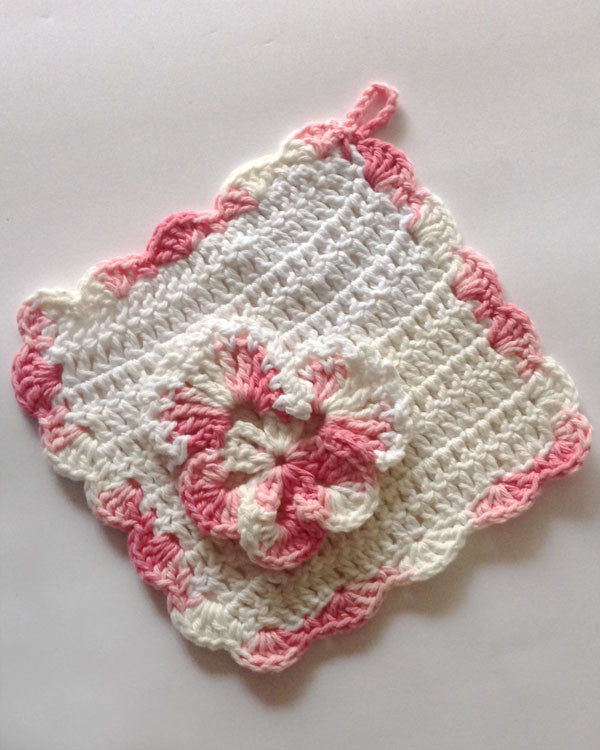 Floral Dishcloth Set Crochet Pattern - Maggie's Crochet