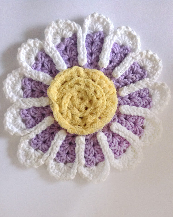 Floral Dishcloth Set Crochet Pattern - Maggie's Crochet