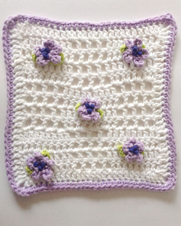 Floral Dishcloth Set Crochet Pattern - Maggie's Crochet