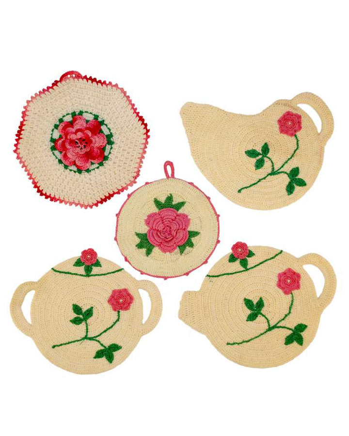 Vintage High Tea Potholders Crochet Pattern - Maggie's Crochet