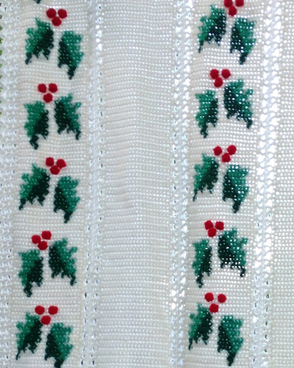 Festive Hollies Afghan and Pillow Pattern - Maggie's Crochet