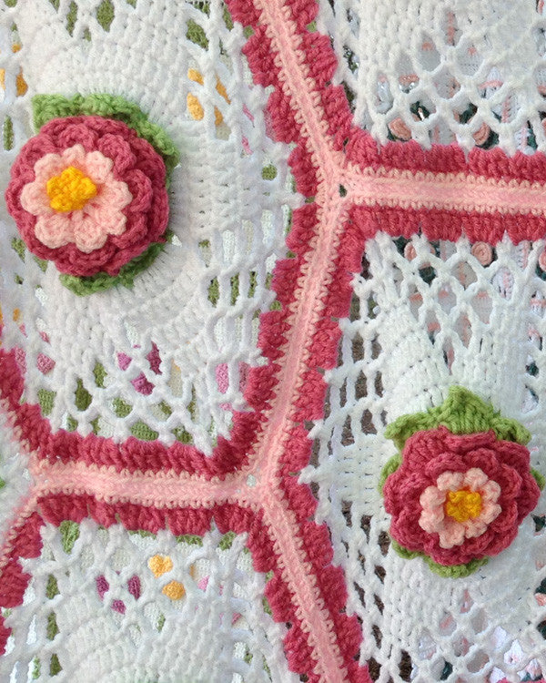 Rose Garden Afghan Crochet Pattern - Maggie's Crochet