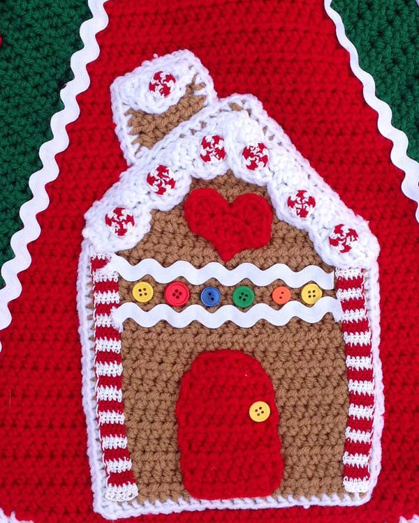 Gingerbread Tree Skirt Crochet Pattern - Maggie's Crochet