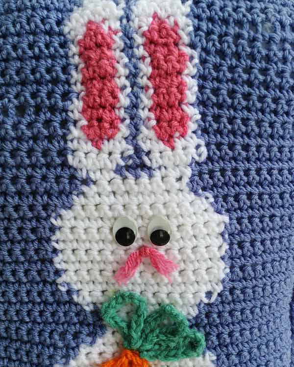 Easter Bunnies Afghan and Pillow Set Crochet Pattern - Maggie's Crochet