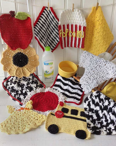 Stripes Dishcloth Set Crochet Pattern– Maggie's Crochet