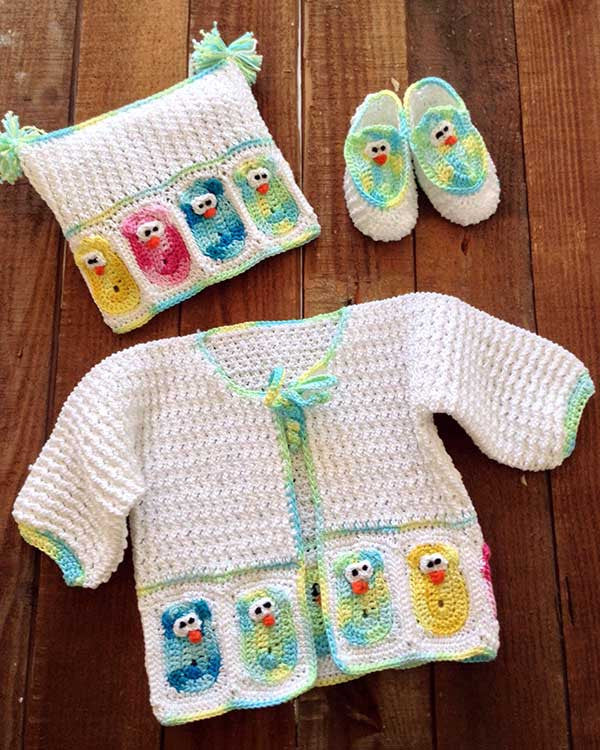 Baby Owl Layette Crochet Pattern - Maggie's Crochet