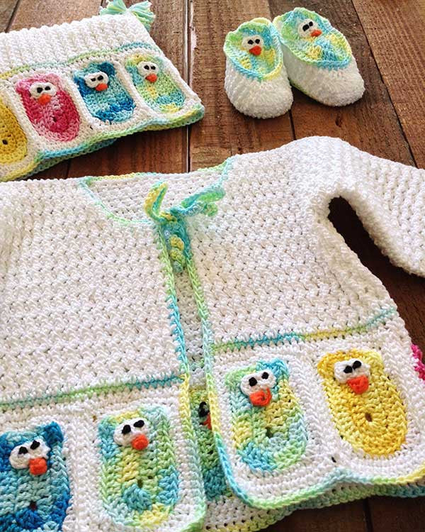 Baby Owl Layette Crochet Pattern - Maggie's Crochet