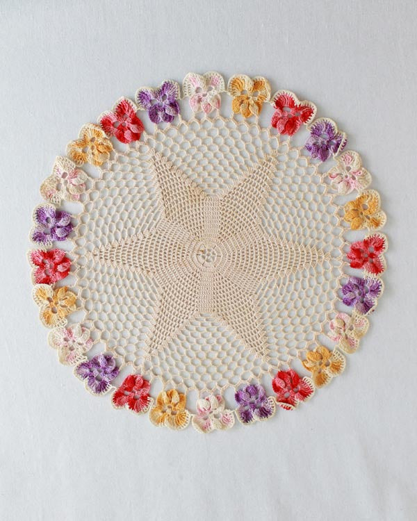 Vintage Pansy Star Doilies Crochet Pattern - Maggie's Crochet