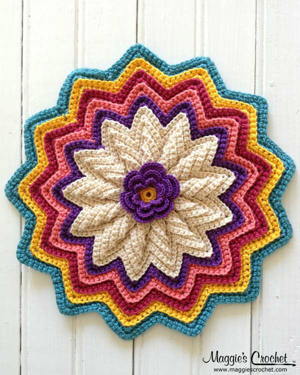 Scrap Potholders and Mats Set Crochet Pattern - Maggie's Crochet